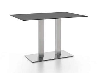 Brushed Steel Table Base Atmosphera Trend D TR.BT.D304