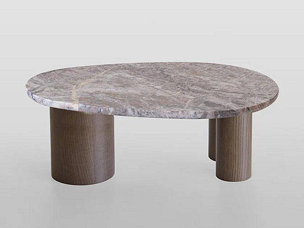 Coffee table in Fior di Pesco Carnico marble and ash Potocco Jade 953 TBO 953/TBO factory POTOCCO from Italy. Foto №2