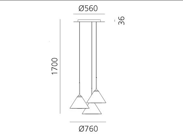 LED pendant lamp made of aluminum Look at Me Artemide 1452010APP, 1453010APP, 1450010A, 1451010A factory Artemide from Italy. Foto №18