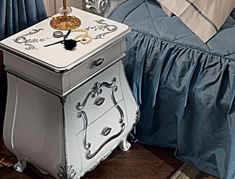 Wooden bedside table with drawers Modenese Luxury Interiors 11211 factory MODENESE GASTONE from Italy