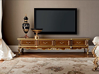 Low Solid Wood TV Cabinet Modenese Luxury Interiors 12109 factory MODENESE GASTONE from Italy
