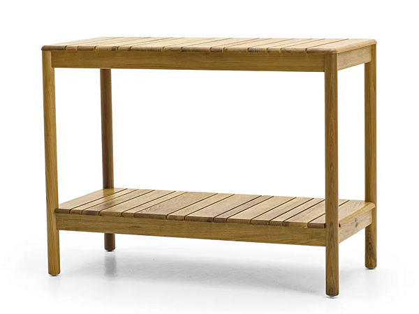 Rectangular Teak Garden Console Barcode VARASCHIN 2187 factory VARASCHIN from Italy. Foto №1