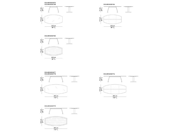 Rectangular wooden meeting table Dolmen i 4 Mariani factory i 4 Mariani from Italy. Foto №6