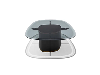 Crystal coffee table Galet GIORGETTI factory GIORGETTI from Italy