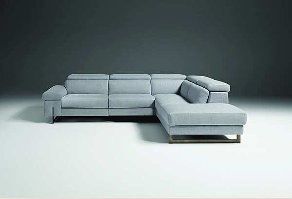 Corner leather sofa with electric motion Egoitaliano Candice factory Egoitaliano from Italy. Foto №3