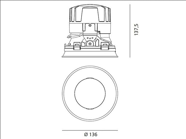 LED Round Aluminium Spotlight Everything Artemide factory Artemide from Italy. Foto №23