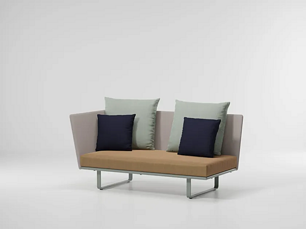 Modular 2-Seater Garden Sofa with Fabric Upholstery KETTAL Bitta factory KETTAL from Italy. Foto №3
