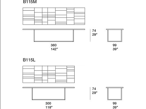 Rectangular Glazed Lava Table Sciara PAOLA LENTI factory PAOLA LENTI from Italy. Foto №2