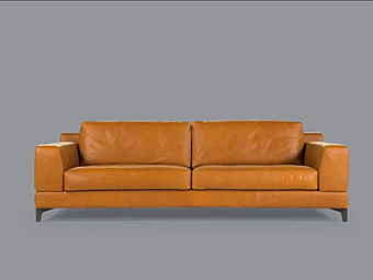 3-seater leather sofa Ben Borzalino EUB9DINT 3-seater leather sofa Ben Borzalino EUB9DINT factory Borzalino from Italy