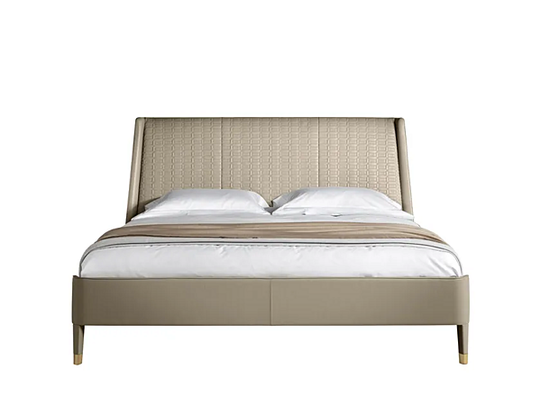 Double bed with upholstered back POLTRONA FRAU Suzie Wong De Luxe factory POLTRONA FRAU from Italy. Foto №2