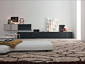 Sectional storage wall unit in wood Molteni & C Pass Word Evolution Sectional storage wall unit in wood Molteni & C Pass Word Evolution factory Molteni & C.(+VITRA) from Italy