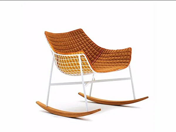 Rocking chair set with steel frame VARASCHIN Summer Collection 2426C, 2426E factory VARASCHIN from Italy. Foto №1