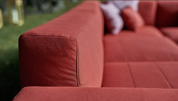 Corner Sectional Garden Sofa Fabric Barcode VARASCHIN factory VARASCHIN from Italy. Foto №2