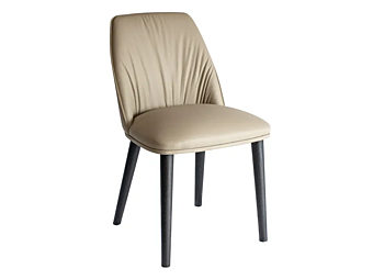 Upholstered leather chair Diva Eforma factory Eforma from Italy
