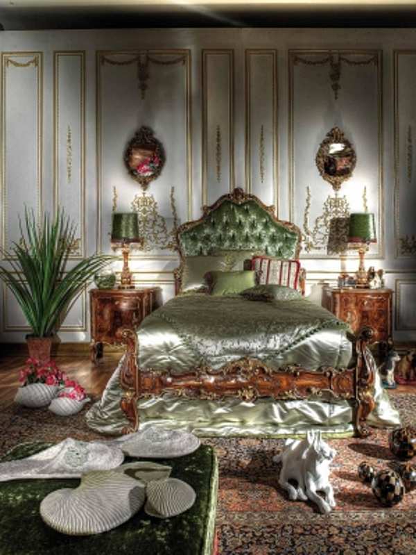 Bed ASNAGHI INTERIORS GD2701 factory ASNAGHI INTERIORS from Italy. Foto №1