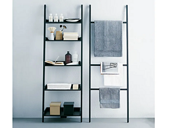 Wooden Towel Rack Bathroom Wall Shelf AGAPE factory Agape from Italy