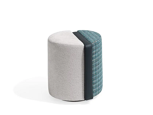 Round fabric pouf Summa GIORGETTI 54090 factory GIORGETTI from Italy. Foto №1