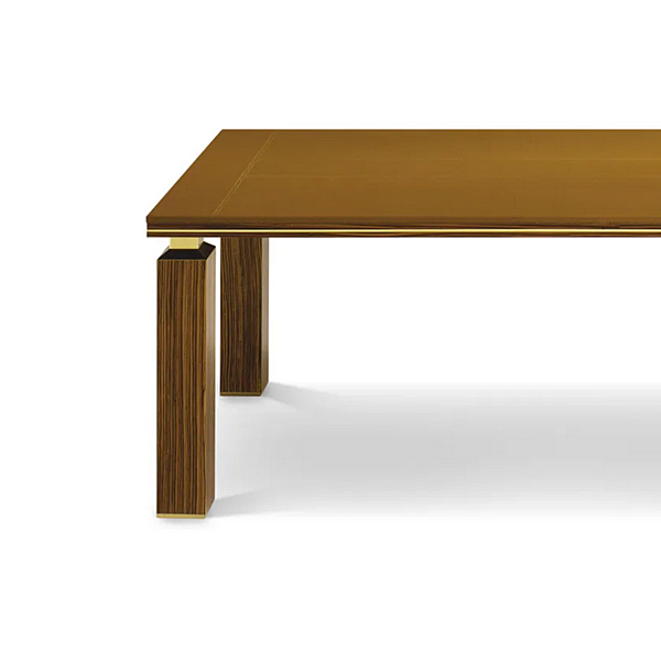 Square wooden meeting table with leather top i 4 Mariani Ares factory i 4 Mariani from Italy. Foto №2