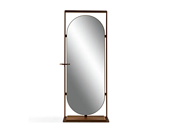 Freestanding Oval Wooden Hall Mirror GIORGETTI Narcisse 67060