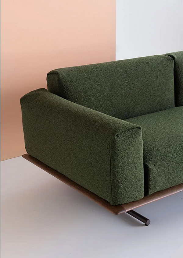 Fabric sofa with upholstered back Potocco Graphic 955 D 955/D factory POTOCCO from Italy. Foto №3