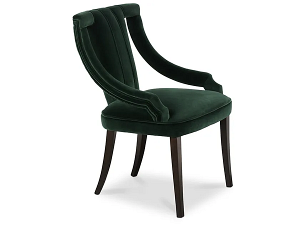 Upholstered Velvet Armchair Cayo BRABBU factory BRABBU from Italy. Foto №1