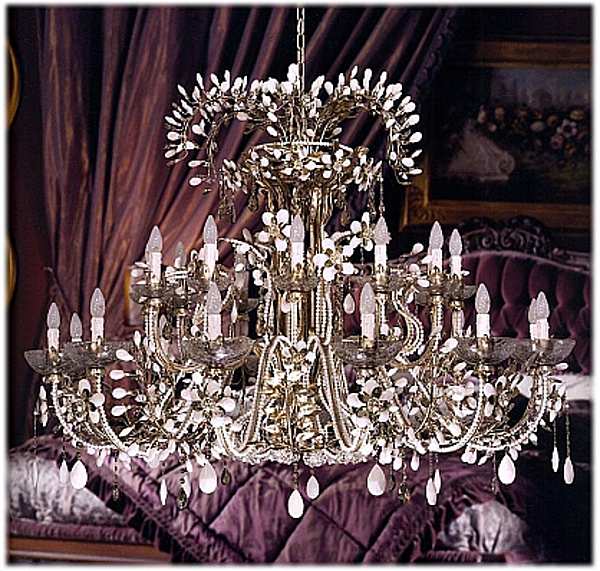 Chandelier MECHINI L106/24DC factory MECHINI from Italy. Foto №1