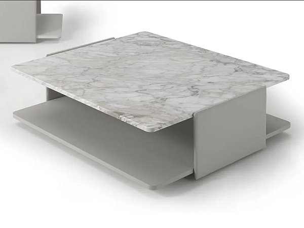 Low square coffee table in marble by i 4 Mariani Sella factory i 4 Mariani from Italy. Foto №1