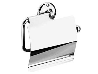 Metal Toilet Roll Holder with Cover Gentry Home St James factory Gentry Home from Italy