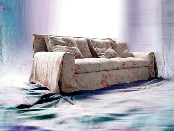 Three-Seater Sofa with Upholstered Back ERBA ITALIA Notturno factory ERBA ITALIA from Italy. Foto №5