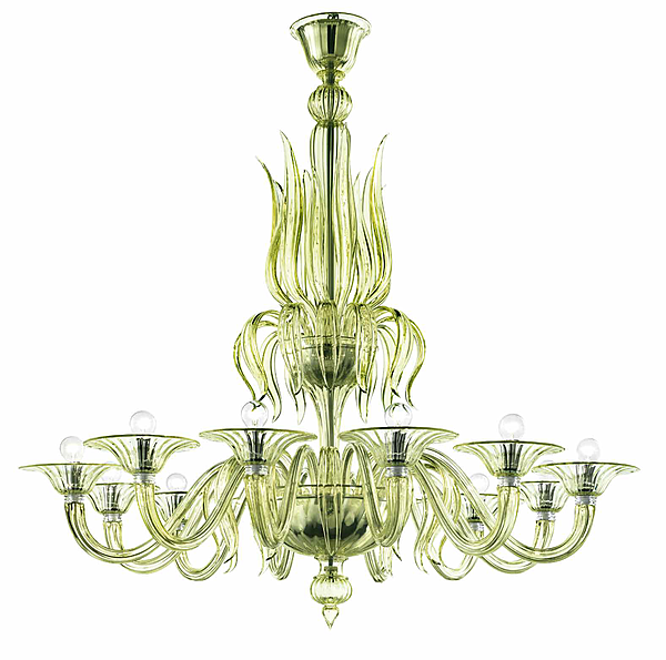 Chandelier Barovier&Toso Fauve 5306/12 factory Barovier&Toso from Italy. Foto №1