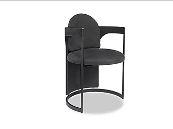Chair with upholstered back Baxter Orma factory BAXTER from Italy