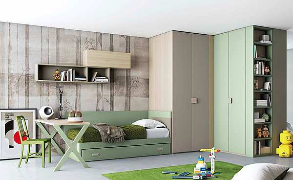 Bedroom GRANZOTTO Composizione “ANGOLO” factory GRANZOTTO from Italy. Foto №1