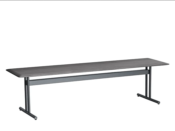 Ash and metal bench Graphic 955 O Potocco 955/O factory POTOCCO from Italy. Foto №1