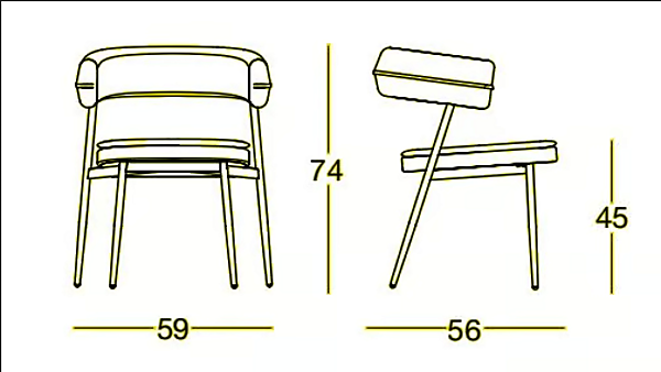 Upholstered fabric chair with armrests ZANOTTA NENA 2262 factory ZANOTTA from Italy. Foto №10