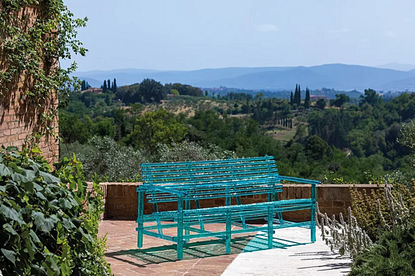 Polycarbonate outdoor bench with back A Mare Edra AMR030 factory EDRA from Italy. Foto №3