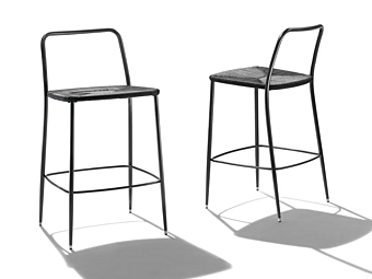 High Polypropylene Stool with Footrest FLEXFORM First Steps Outdoor factory FLEXFORM from Italy