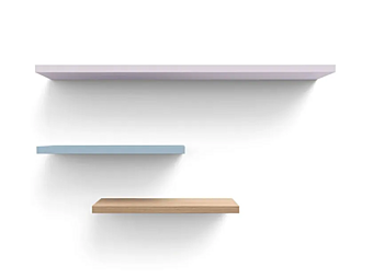 Wall shelf Nidi collection wood with unique design factory nidi from Italy