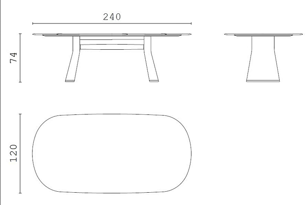 Oval wooden and marble table Talos CPRN HOMOOD factory CPRN HOMOOD from Italy. Foto №4