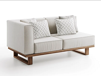 2-Seater Fabric Sofa with Soft Back Atmosphera 9 Zero 9.0.M2 factory ATMOSPHERA from Italy