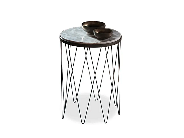 Round marble side table VIBIEFFE 9500 104 factory VIBIEFFE from Italy. Foto №1