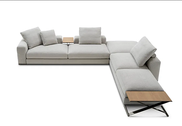 Sectional fabric sofa Ananta Saba factory SABA from Italy. Foto №2