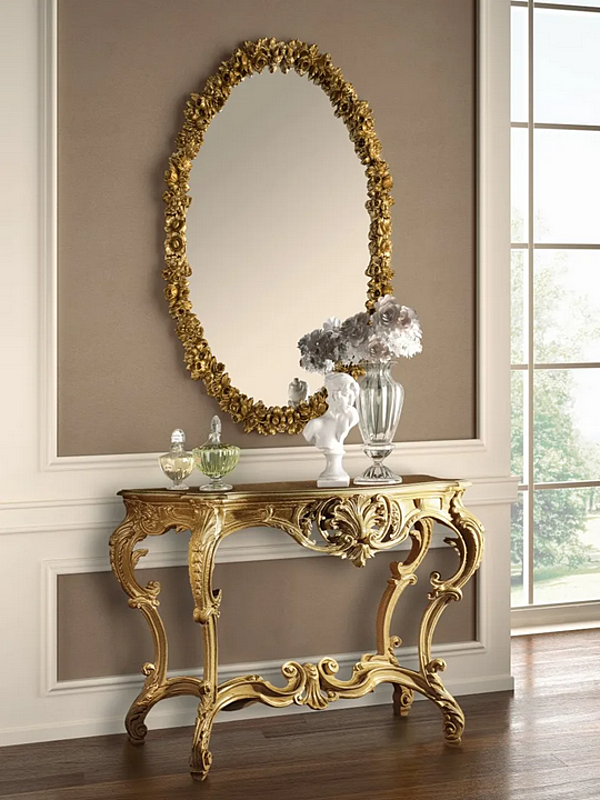 Oval Framed Wall Mounted Mirror Diamante CASA +39 801 factory CASA +39 from Italy. Foto №2