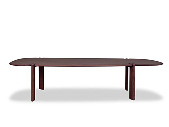 Wooden dining table with lacquered finish BAXTER Isamu factory BAXTER from Italy