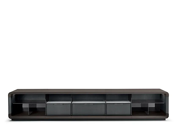 Low wooden TV cabinet with drawers I 4 Mariani Herman factory i 4 Mariani from Italy. Foto №2