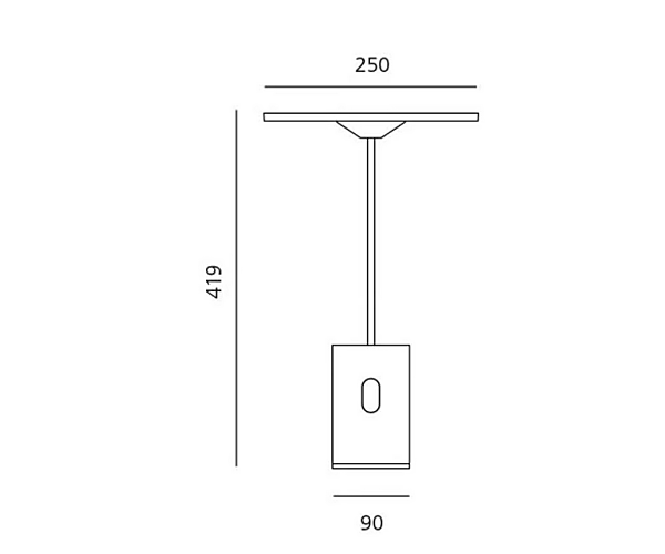 Table lamp with swing arm extruded aluminium Artemide Sisifo 1732020A factory Artemide from Italy. Foto №11