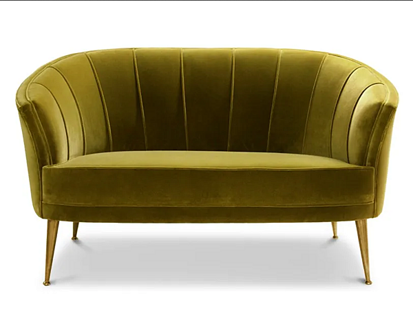 2 Seater Velvet Sofa Maya BRABBU factory BRABBU from Italy. Foto №1