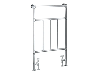 Floor standing vertical towel warmer in brass Victorian style Gaia Mobili factory GAIA from Italy