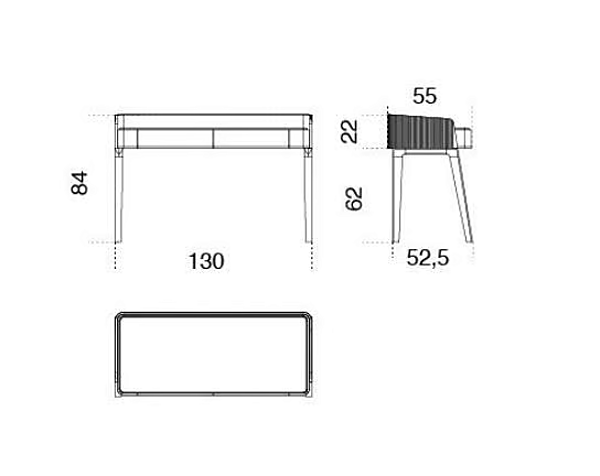 Ash Secretary Desk in Wood by Gallotti&Radice Soho Collection factory Gallotti & Radice from Italy. Foto №8