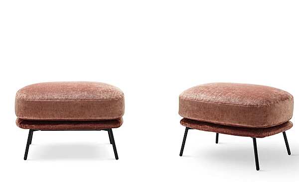 Upholstered Fabric Footstool Saba Kepi factory SABA from Italy. Foto №6