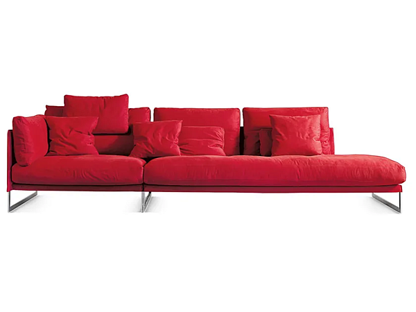 Sectional fabric sofa Livingston Saba factory SABA from Italy. Foto №1